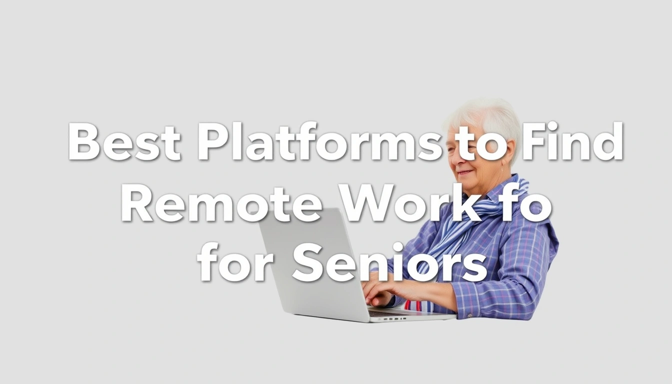 Best Platforms to Find Remote Work for Seniors