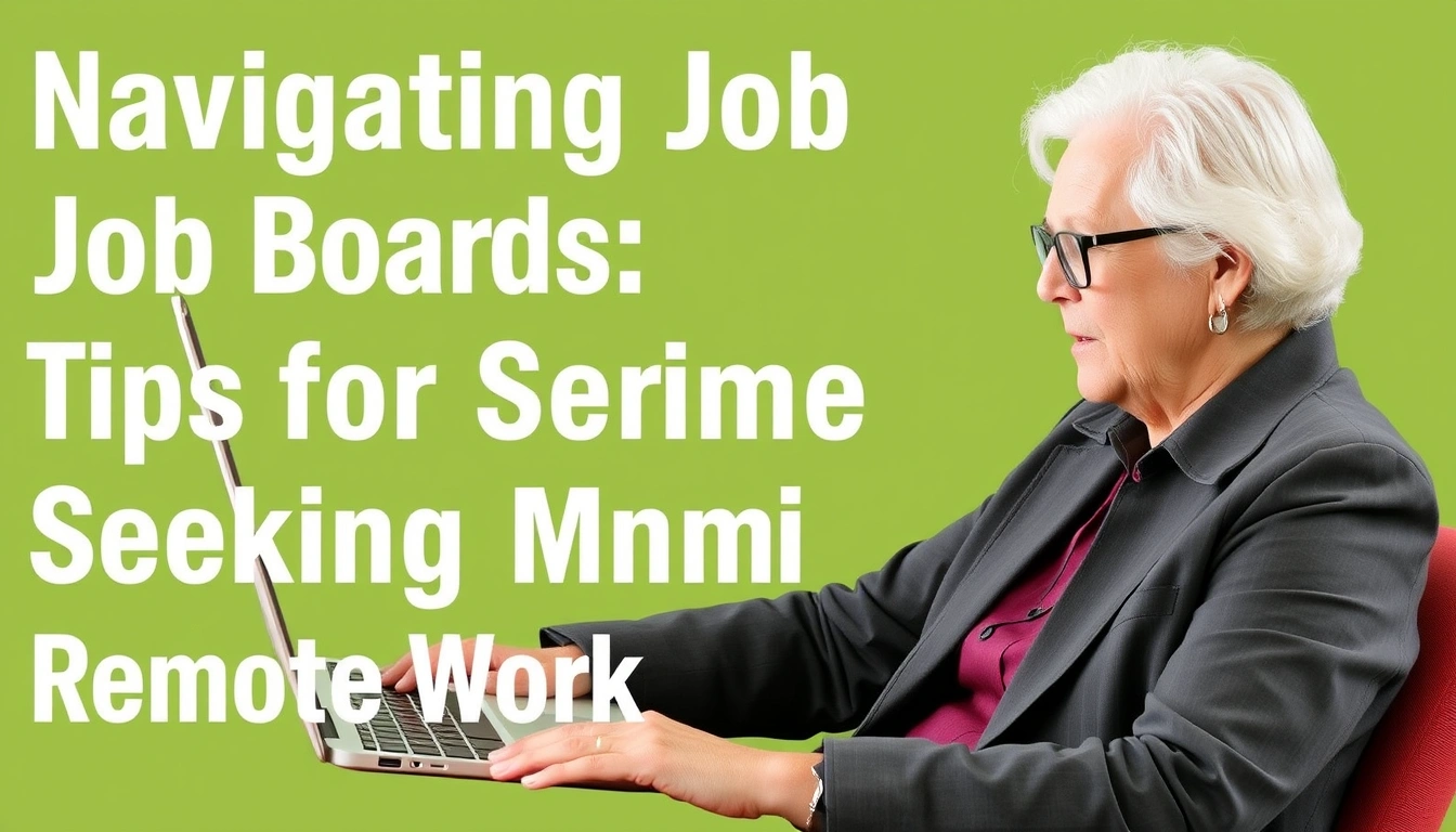 Navigating Job Boards: Tips for Seniors Seeking Remote Work Navigating Job Boards: Tips for Seniors Seeking Remote Work