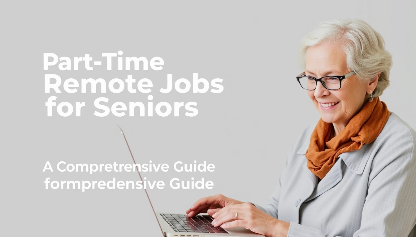 Part-Time Remote Jobs for Seniors: A Comprehensive Guide