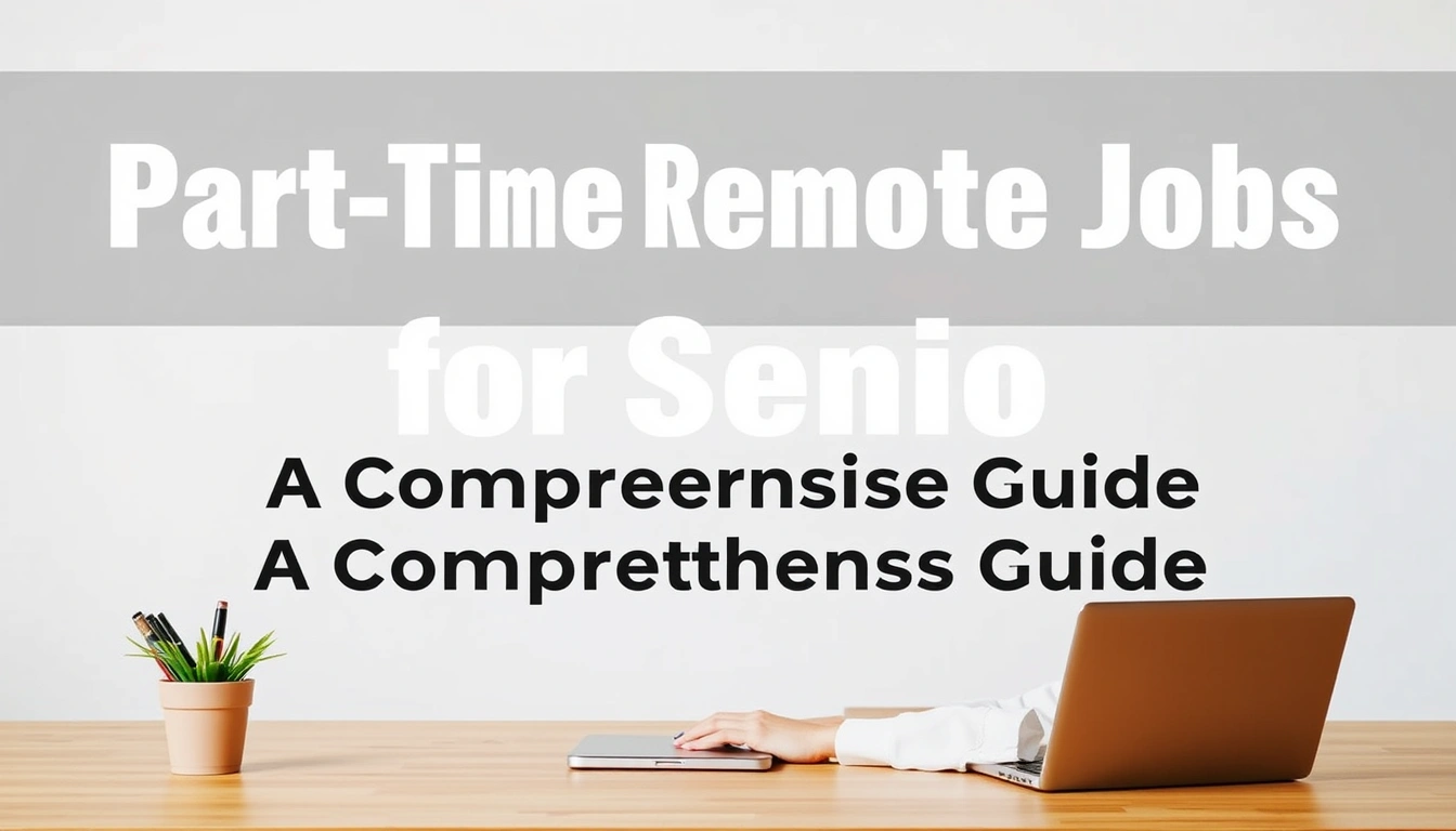 Part-Time Remote Jobs for Seniors: A Comprehensive Guide