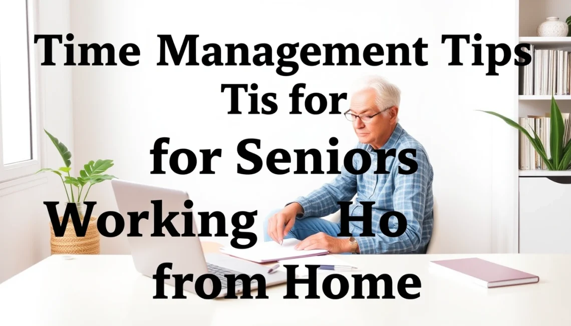 Time Management Tips for Seniors Working from Home