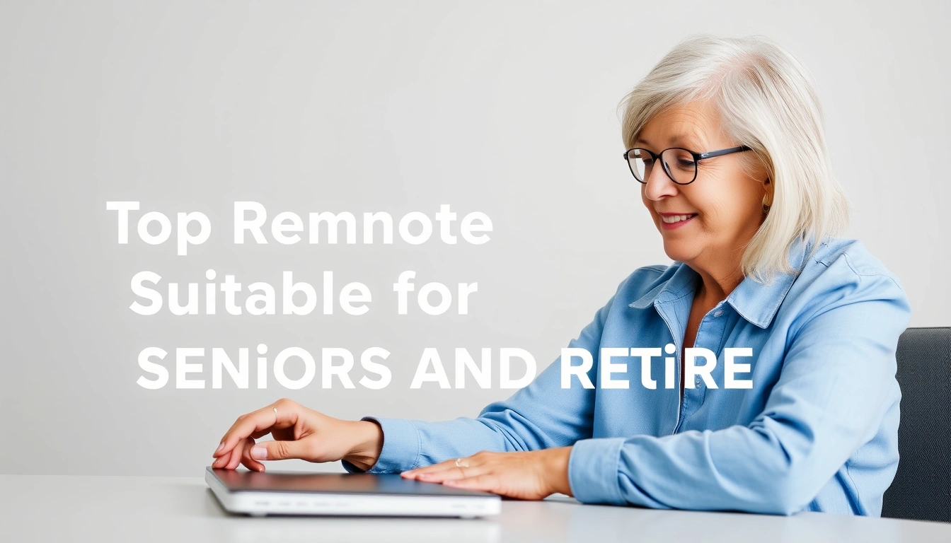 Top Remote Jobs Suitable for Seniors and Retirees